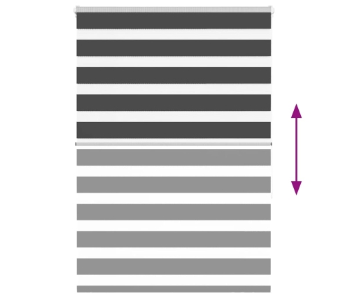 Žalūzijas Zebra 95X150 Cm Auduma Platums 90,9 Cm Poliesters Vidaxl