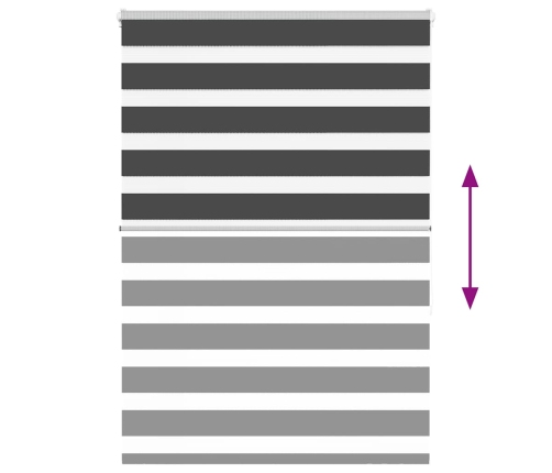 Žalūzijas Zebra 110X150 Cm Auduma Platums 105,9 Cm Poliesters Vidaxl