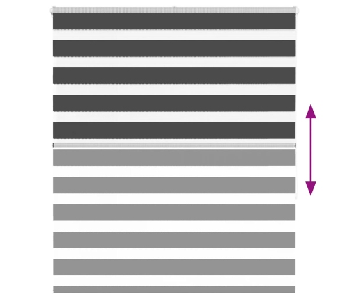 Žalūzijas Zebra 120X150 Cm Auduma Platums 115,9 Cm Poliesters Vidaxl