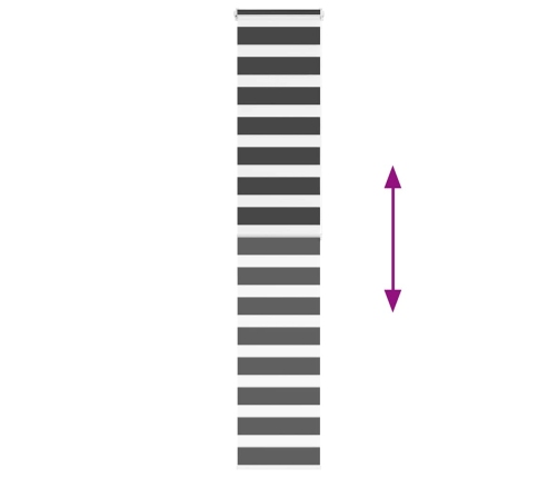 Žalūzijas Zebra 40X200 Cm Auduma Platums 35,9 Cm Poliesters Vidaxl