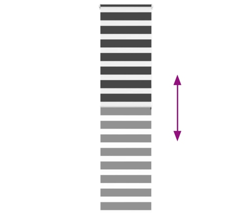 Žalūzijas Zebra 55X200 Cm Auduma Platums 50,9 Cm Poliesters Vidaxl