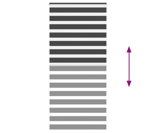 Žalūzijas Zebra 110X200 Cm Auduma Platums 105,9 Cm Poliesters Vidaxl