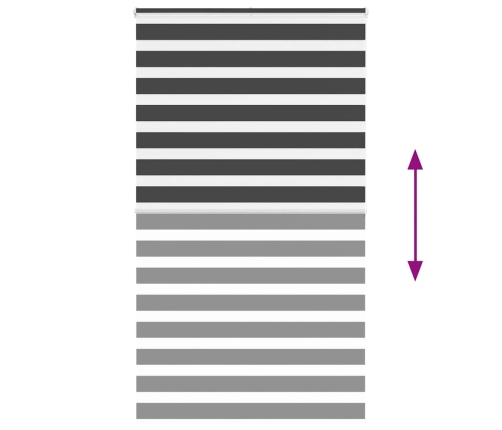 Žalūzijas Zebra 120X200 Cm Auduma Platums 115,9 Cm Poliesters Vidaxl