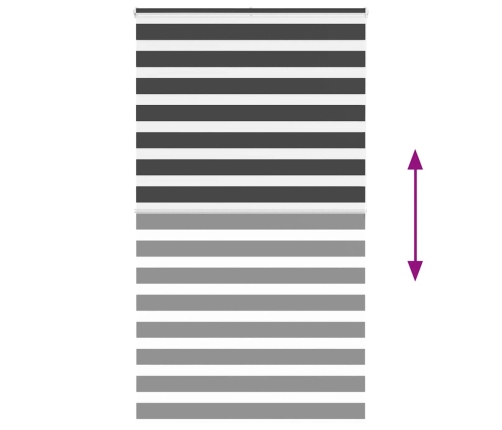 Žalūzijas Zebra 135X200 Cm Auduma Platums 130,9 Cm Poliesters Vidaxl