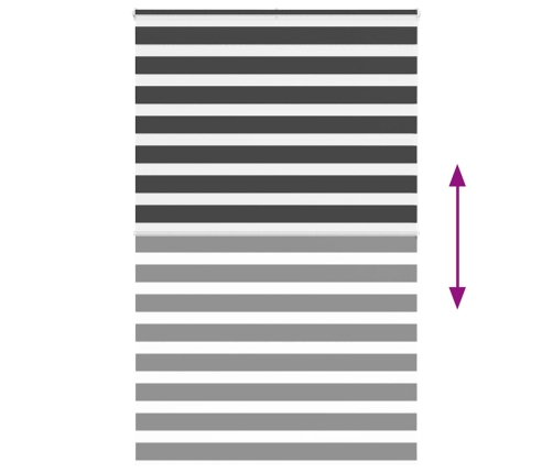 Žalūzijas Zebra 145X200 Cm Auduma Platums 140,9 Cm Poliesters Vidaxl