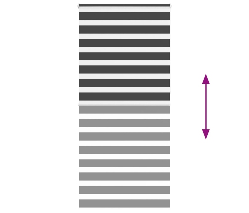 Žalūzijas Zebra 100X230 Cm Auduma Platums 95,9 Cm Poliesters Vidaxl