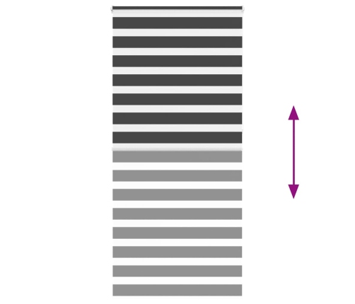 Žalūzijas Zebra 110X230 Cm Auduma Platums 105,9 Cm Poliesters Vidaxl