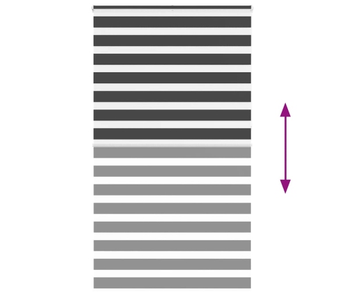 Žalūzijas Zebra 125X230 Cm Auduma Platums 120,9 Cm Poliesters Vidaxl