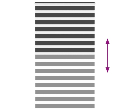 Žalūzijas Zebra 130X230 Cm Auduma Platums 125,9 Cm Poliesters Vidaxl
