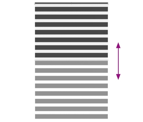 Žalūzijas Zebra 140X230 Cm Auduma Platums 135,9 Cm Poliesters Vidaxl