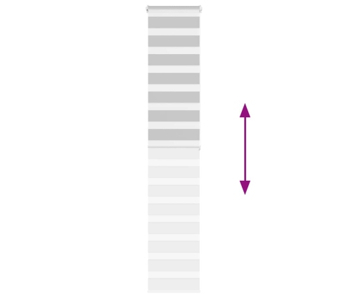 Žalūzijas Zebra 40X200 Cm Auduma Platums 35,9 Cm Poliesters Vidaxl