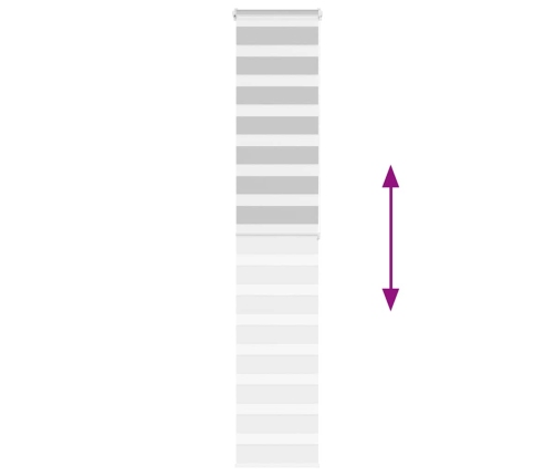 Žalūzijas Zebra 45X200 Cm Auduma Platums 40,9 Cm Poliesters Vidaxl