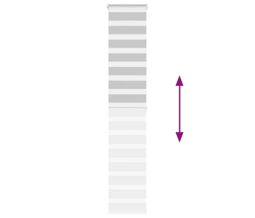 Žalūzijas Zebra 50X200 Cm Auduma Platums 45,9 Cm Poliesters Vidaxl