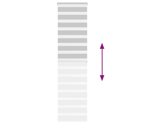 Žalūzijas Zebra 60X200 Cm Auduma Platums 55,9 Cm Poliesters Vidaxl