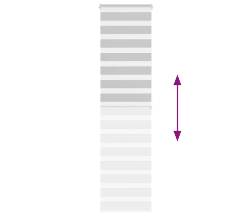 Žalūzijas Zebra 65X200 Cm Auduma Platums 60,9 Cm Poliesters Vidaxl