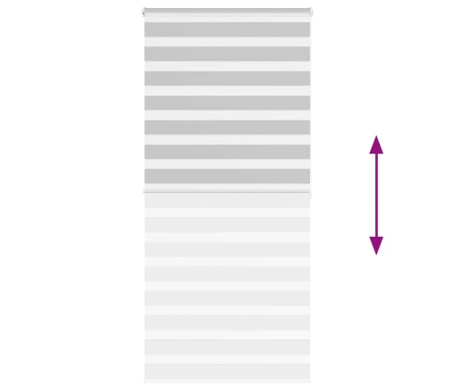 Žalūzijas Zebra 115X200 Cm Auduma Platums 110,9 Cm Poliesters Vidaxl