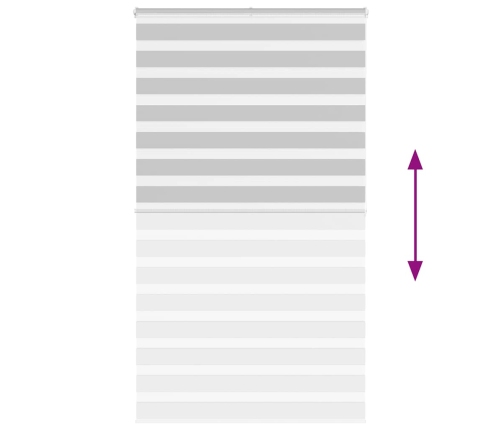 Žalūzijas Zebra 120X200 Cm Auduma Platums 115,9 Cm Poliesters Vidaxl