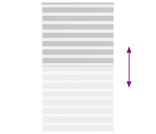 Žalūzijas Zebra 130X200 Cm Auduma Platums 125,9 Cm Poliesters Vidaxl