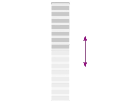 Žalūzijas Zebra 45X230 Cm Auduma Platums 40,9 Cm Poliesters Vidaxl