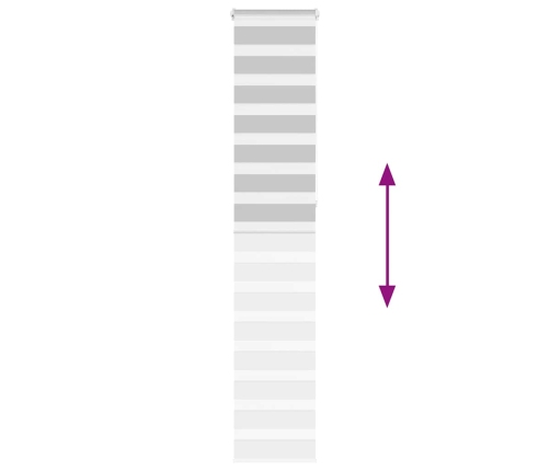 Žalūzijas Zebra 50X230 Cm Auduma Platums 45,9 Cm Poliesters Vidaxl