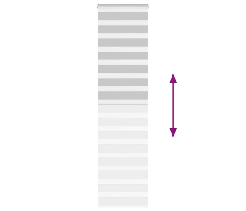 Žalūzijas Zebra 55X230 Cm Auduma Platums 50,9 Cm Poliesters Vidaxl