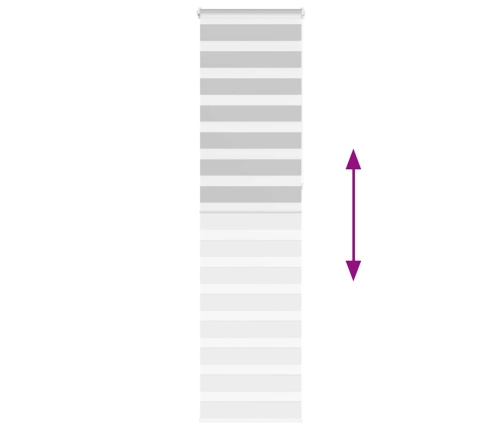 Žalūzijas Zebra 65X230 Cm Auduma Platums 60,9 Cm Poliesters Vidaxl