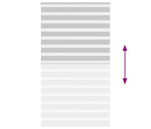 Žalūzijas Zebra 125X230 Cm Auduma Platums 120,9 Cm Poliesters Vidaxl