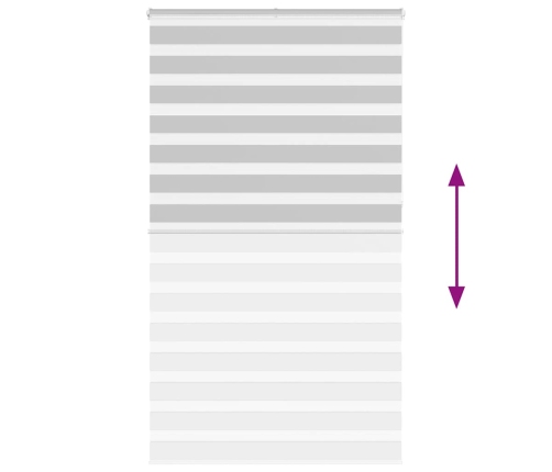 Žalūzijas Zebra 130X230 Cm Auduma Platums 125,9 Cm Poliesters Vidaxl