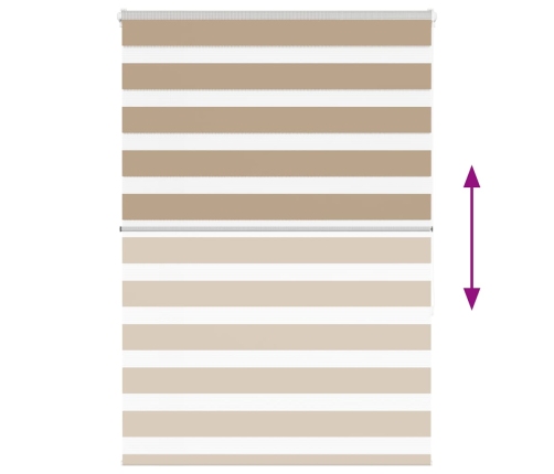 Žalūzijas Zebra 115X150 Cm Auduma Platums 110,9 Cm Poliesters Vidaxl