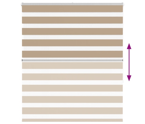 Žalūzijas Zebra 120X150 Cm Auduma Platums 115,9 Cm Poliesters Vidaxl