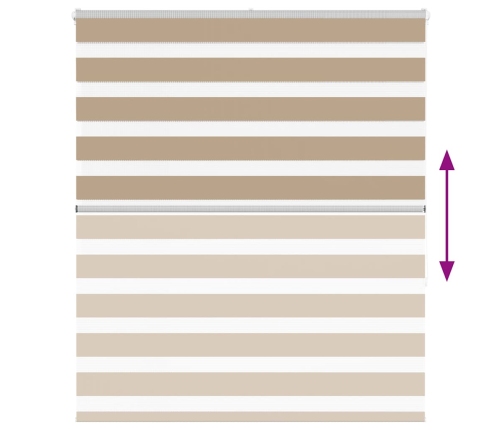 Žalūzijas Zebra 130X150 Cm Auduma Platums 125,9 Cm Poliesters Vidaxl