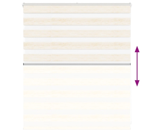Žalūzijas Zebra 125X100 Cm Auduma Platums 120,9 Cm Poliesters Vidaxl