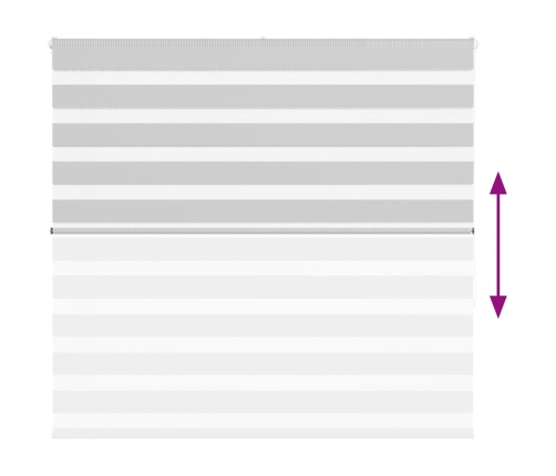 Žalūzijas Zebra 120X200 Cm Auduma Platums 115,9 Cm Poliesters Vidaxl