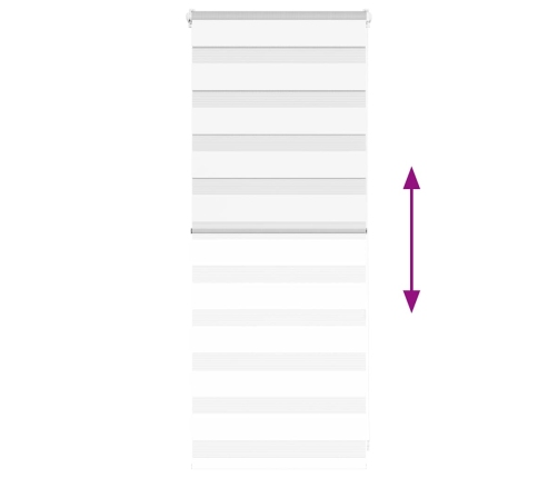 Žalūzijas Zebra 55X100 Cm Auduma Platums 50,9 Cm Poliesters Vidaxl