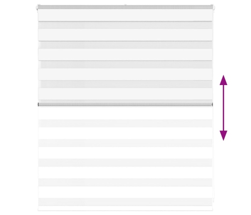 Žalūzijas Zebra 130X100 Cm Auduma Platums 125,9 Cm Poliesters Vidaxl