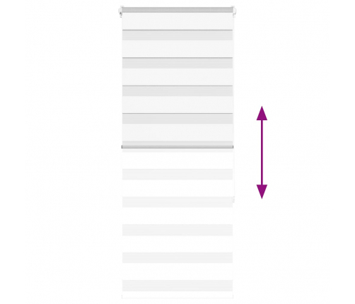 Žalūzijas Zebra 55X150 Cm Auduma Platums 50,9 Cm Poliesters Vidaxl