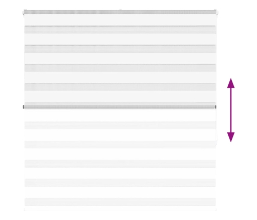 Žalūzijas Zebra 140X150 Cm Auduma Platums 135,9 Cm Poliesters Vidaxl