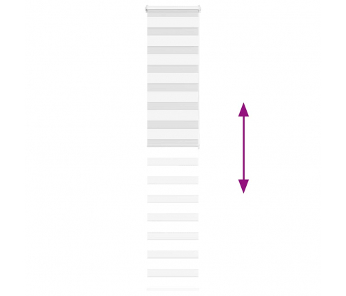 Žalūzijas Zebra 50X200 Cm Auduma Platums 45,9 Cm Poliesters Vidaxl