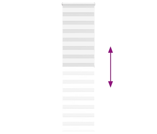 Žalūzijas Zebra 65X200 Cm Auduma Platums 60,9 Cm Poliesters Vidaxl