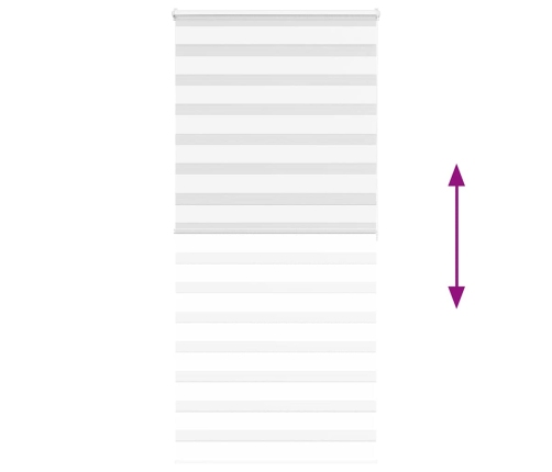 Žalūzijas Zebra 105X200 Cm Auduma Platums 100,9 Cm Poliesters Vidaxl