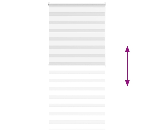 Žalūzijas Zebra 110X200 Cm Auduma Platums 105,9 Cm Poliesters Vidaxl