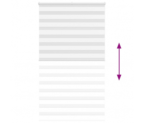 Žalūzijas Zebra 125X200 Cm Auduma Platums 120,9 Cm Poliesters Vidaxl