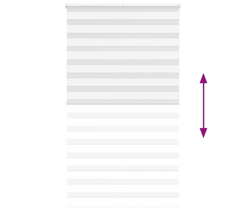 Žalūzijas Zebra 130X200 Cm Auduma Platums 125,9 Cm Poliesters Vidaxl