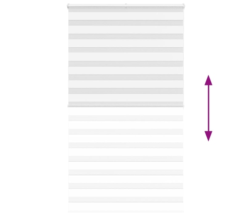 Žalūzijas Zebra 135X200 Cm Auduma Platums 130,9 Cm Poliesters Vidaxl