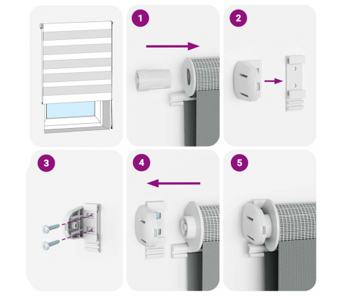 Žalūzijas Zebra 155X200 Cm Auduma Platums 150,9 Cm Poliesters Vidaxl