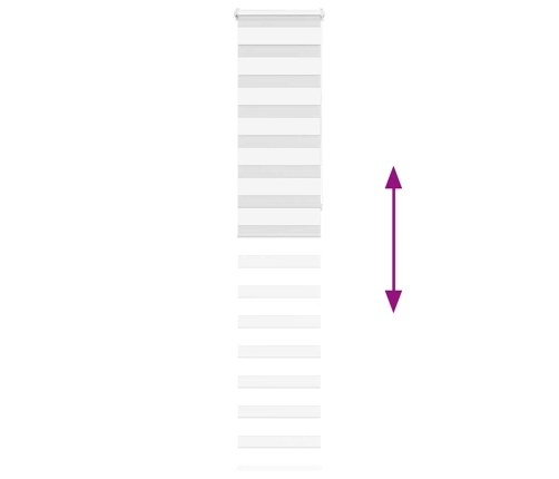 Žalūzijas Zebra 45X230 Cm Auduma Platums 40,9 Cm Poliesters Vidaxl