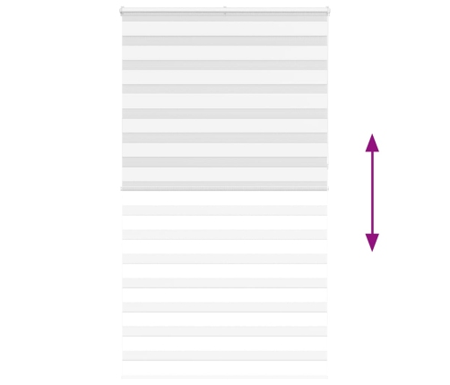 Žalūzijas Zebra 120X230 Cm Auduma Platums 115,9 Cm Poliesters Vidaxl