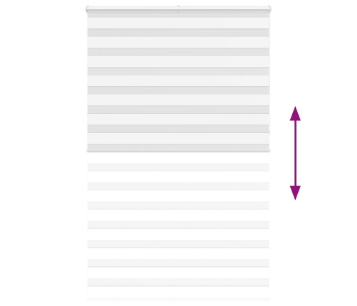 Žalūzijas Zebra 140X230 Cm Auduma Platums 135,9 Cm Poliesters Vidaxl