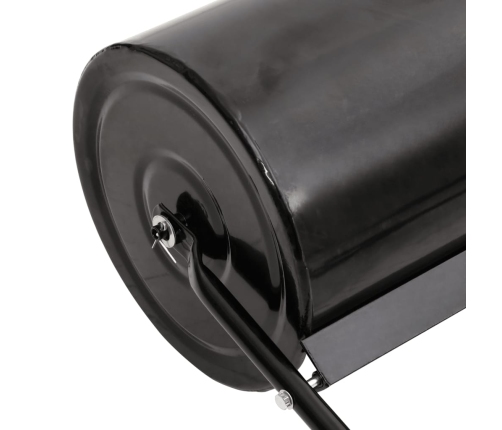 Zālāja Rullis Ar Aeratoru, Melns, 63 L, Dzelzs Vidaxl