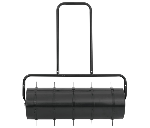 Zālāja Rullis Ar Aeratoru, Melns, 63 L, Dzelzs Un Tērauds Vidaxl